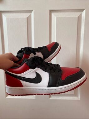 Nike Jordan Men’s Low-Top Sneaker - Red/Black/White Men Shoes Size US 8